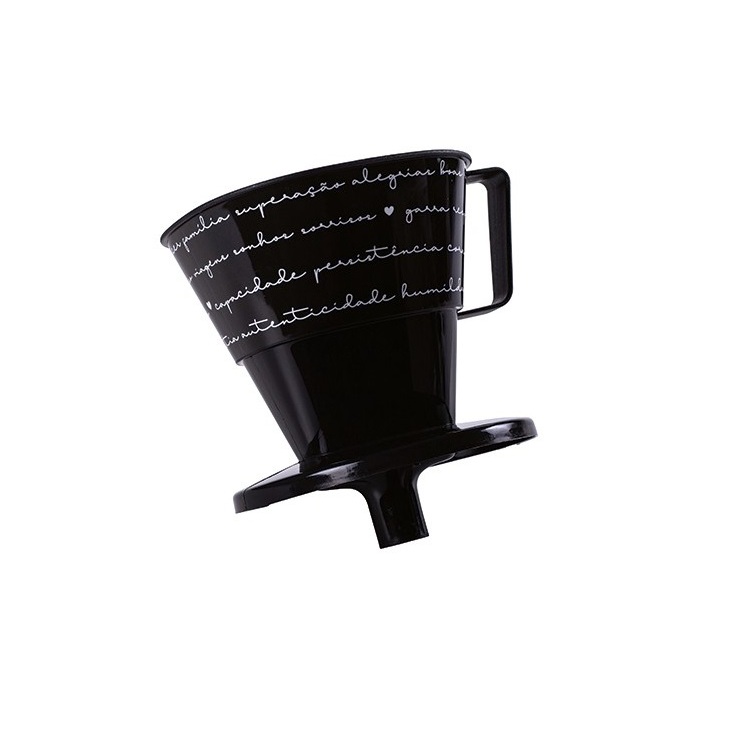 Suporte Para Filtro de Café Com Direcionador Decorado Plasútil Palavras