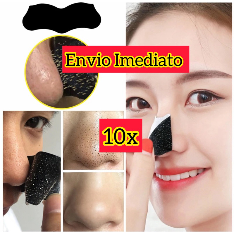 kit 10 Máscaras Adesivo Removedor de Cravos no nariz tira cravos ...