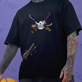 Camiseta Basica Camisa One Piece Anime Manga Caveira Brook Monkey D Unissex