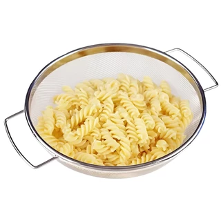 Escorredor Inox Macarrão Legumes Verduras Inox Lançamento - 24cm