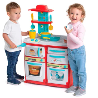 Brinquedo Infantil Cozinha Buona Vermelha - Tateti