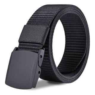Moda Cinto Largo Masculino Nylon Fivela de Plástico
