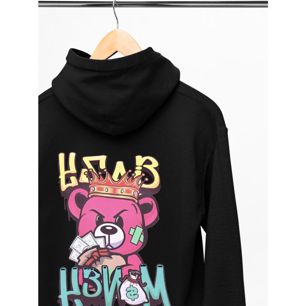 Blusa de Frio Moletom Streetwear Urso Money Promoção