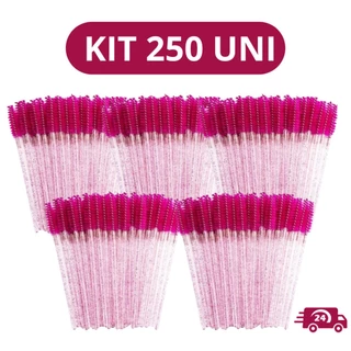250 escovinhas com glitter Extensão de Cílios e sobrancelha