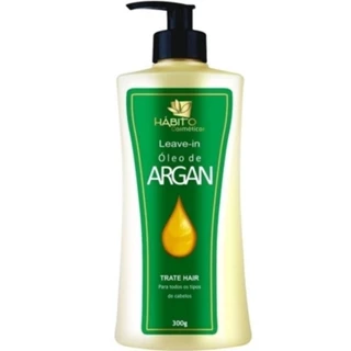3 leave in argan Hábito cosméticos defrizante creme pentear