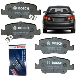 Pastilha de Freio Traseira Toyota Corolla 2008 A 2014 Original Bosch