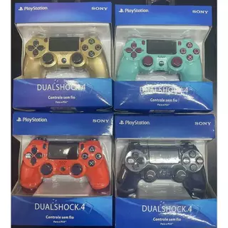 Controle compatível PS4 Sem Fio Primeira Linha com cabo carregável