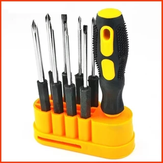 Jogo de Chave Fenda Philips 9 peças Estojo Multiuso Universal