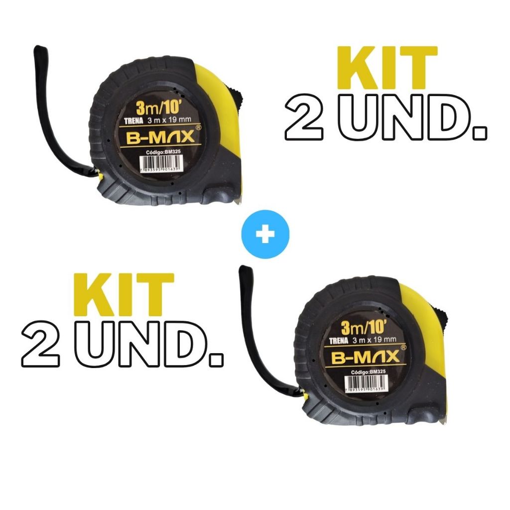 KIT 2 TRENA DE AÇO PROFISSIONAL EMBORRACHADA 3 METROS x 19mm | Shopee ...
