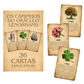 Baralho Tarot Os Caminhos Do Oráculo Lenormand P/ Iniciantes 36 Cartas Plastificadas Lançamento