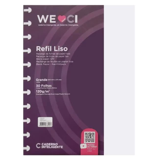 Refil Liso Caderno Inteligente Grande