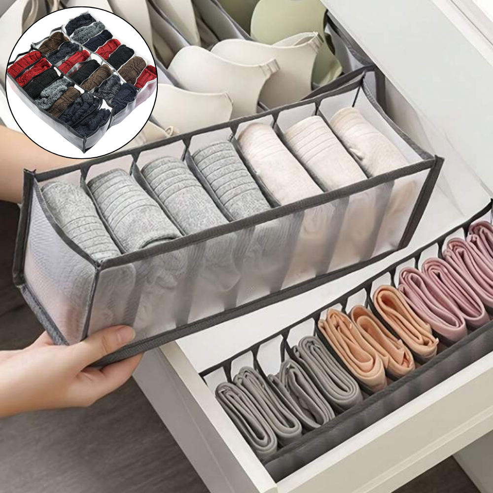 Organizador de Gavetas com 7 Compartimentos Quarto Guarda Roupa ...