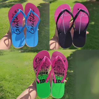 Chinelo Feminino Kit 3 pares Sandálias de dedo Super Promoção
