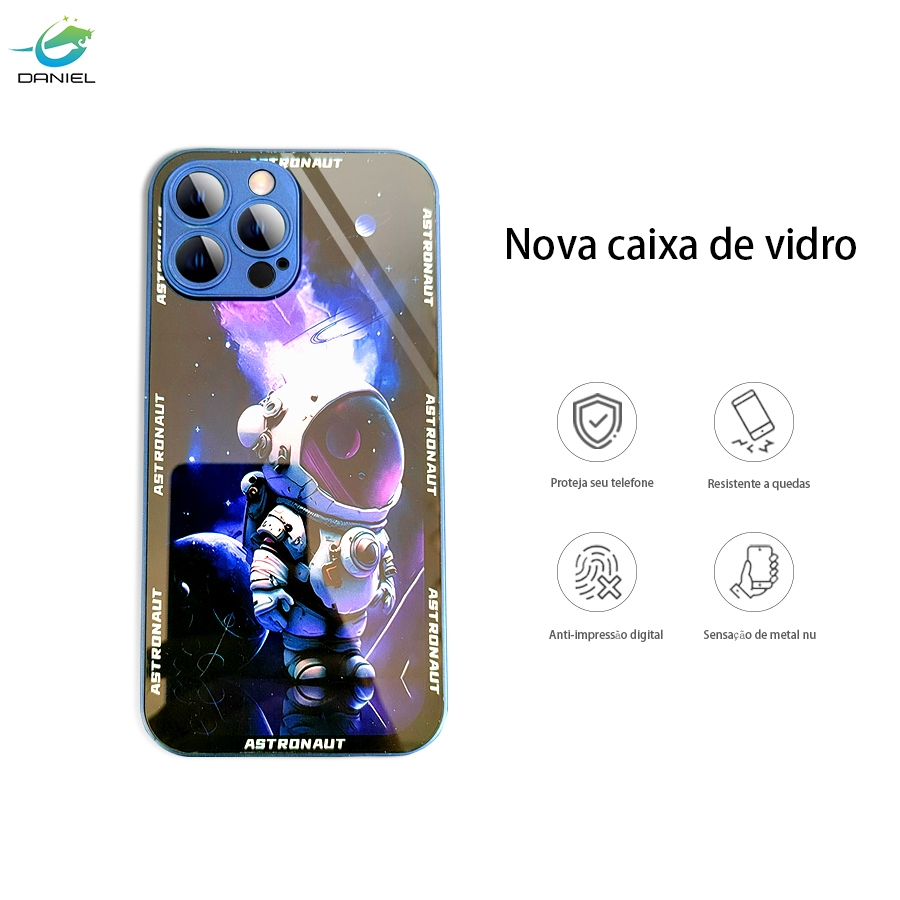 Daniel Capa de telefone com estampa de vidro IPhone 13 PRO MAX 14 14PRO 14 PROMAX