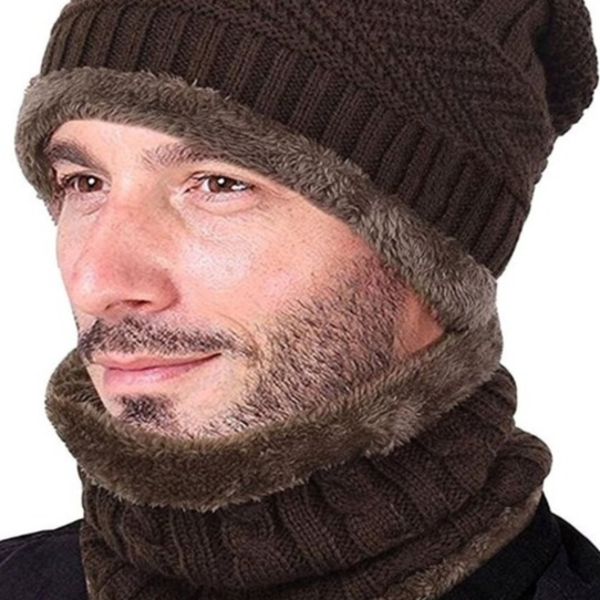 Kit Touca de Frio Gorro + Cachecol Gola + Par de Luvas Preta Adulto Unissex Feminino Masculino p/ Frio Inverno