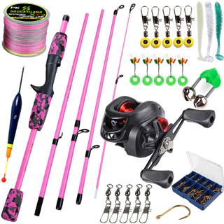 Sougayilang Conjunto Completo De Pesca 1.8M Linha De Isca De Cana Com Alta Velocidade 7.2 : 1 Relação Engrenagem