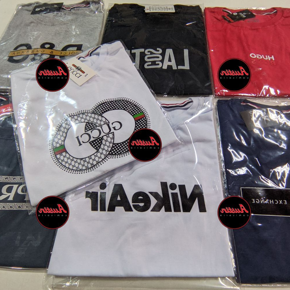 Kit 5 Camisetas Plus Size Masculina Camisa Blusa Tamanho Especial G1 G2 G3 G4 G5 G6 Envios Rápido