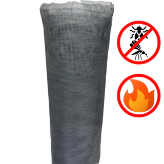 Tela Mosquiteiro Fibra de Vidro Anti-chama, Proteção, Janelas, Portas. Cinza