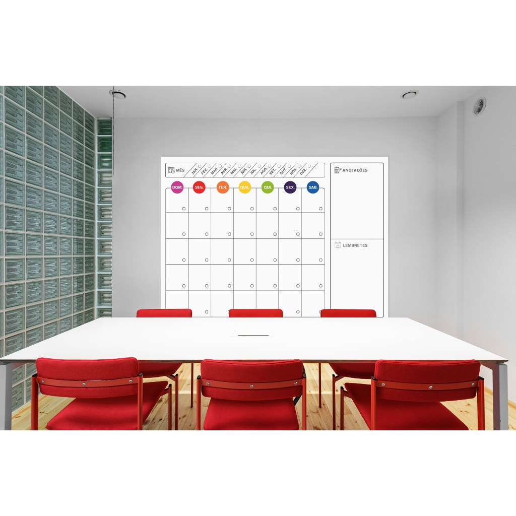 PLANNER DE PAREDE PARA AGENDAMENTO PROFISSIONAL GIGANTE 160 X 120CM