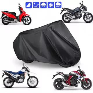 Capa Cobrir Moto Proteção Contra Sol Chuva Granizo Riscos Poeira 100% Forrada Impermeável