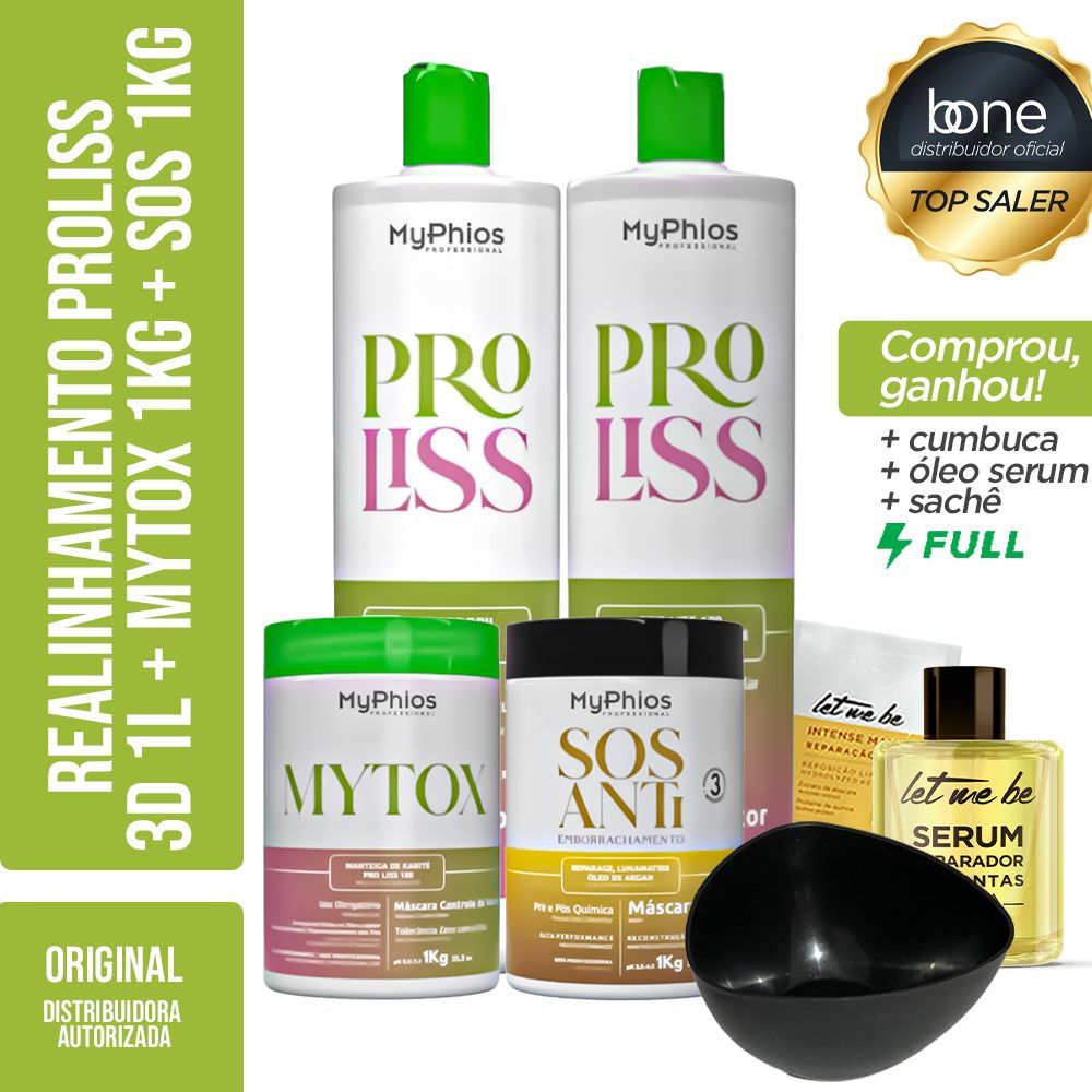 kit Progressiva ProLiss 1L+ Botox Capilar MYTOX 1KG +SOS ...