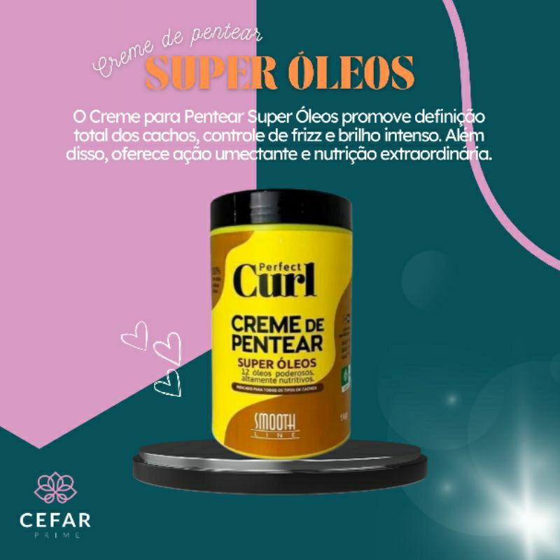 SmoothLine- Creme de Pentear Super Óleos (1kg) | Shopee Brasil
