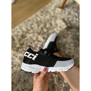 tenis fitness clc feminino sneaker slip on casual
