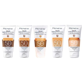 Protetor Solar Facial Renew Advance Matte com Cor Anti-Idade FPS50 40g