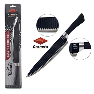 Faca Shark Chef Profissional Carne Peixe Sushi 10 Pol. Corneta