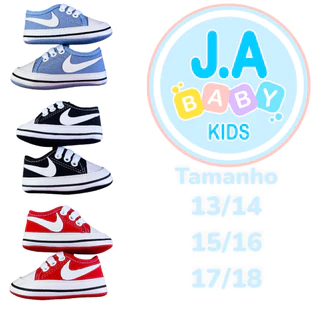 Kit 3 pares de tênis para bebê unisex