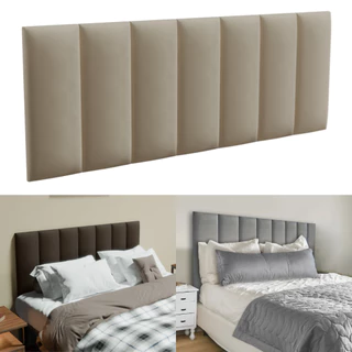 Cabeceira Casal Modulada Estofada Painel para Cama Casal Decorações 140cm x 54cm Promo