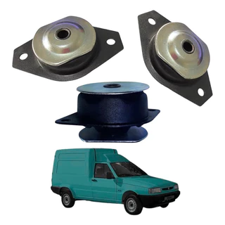 Kit Calço Coxim Motor E Cambio Fiat Uno Mille 1.0 1991 1992 1993 1994 1995 1996 1997 1998 1999 2000