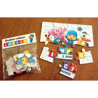 10/20/30/40 JOGO PERSONALIZADO QUEBRA CABEÇAFESTA INFANTIL