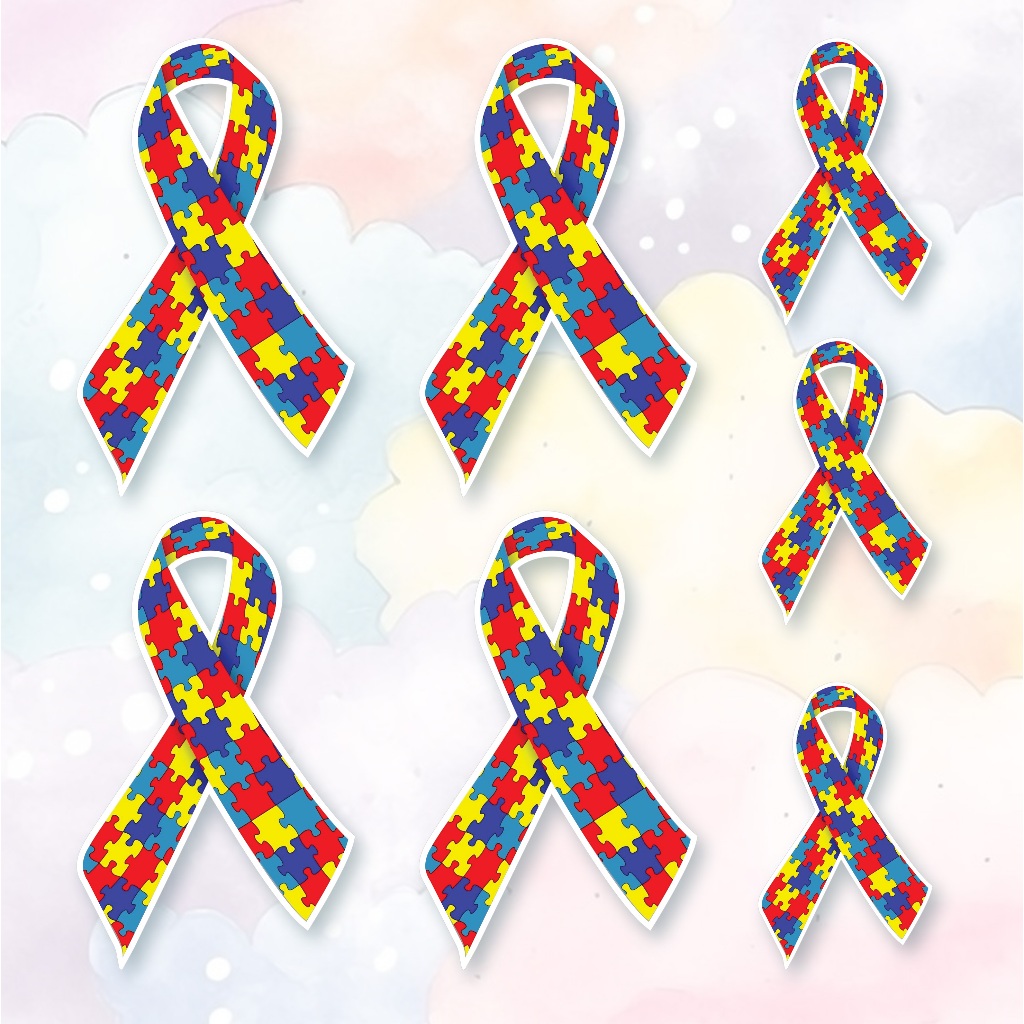 Kit 7 Adesivos Laço Autismo, Símbolo Autismo, Autista | Shopee Brasil