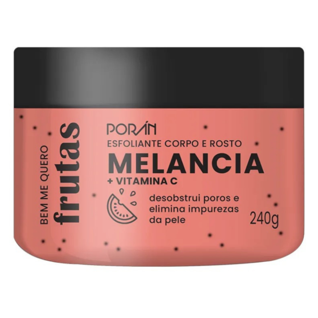 Creme Esfoliante Melancia Rosto E Corpo - Porán - 240g | Shopee Brasil