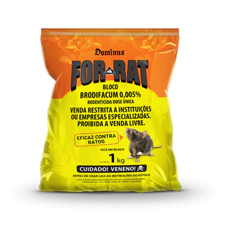 For-Rat Bloco Cartuchos com 50 blocos de 20 g cada (1Kg)