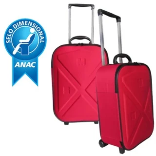 Mala de Viagem - Modelo Bordo 10kg - Cor Vermelho