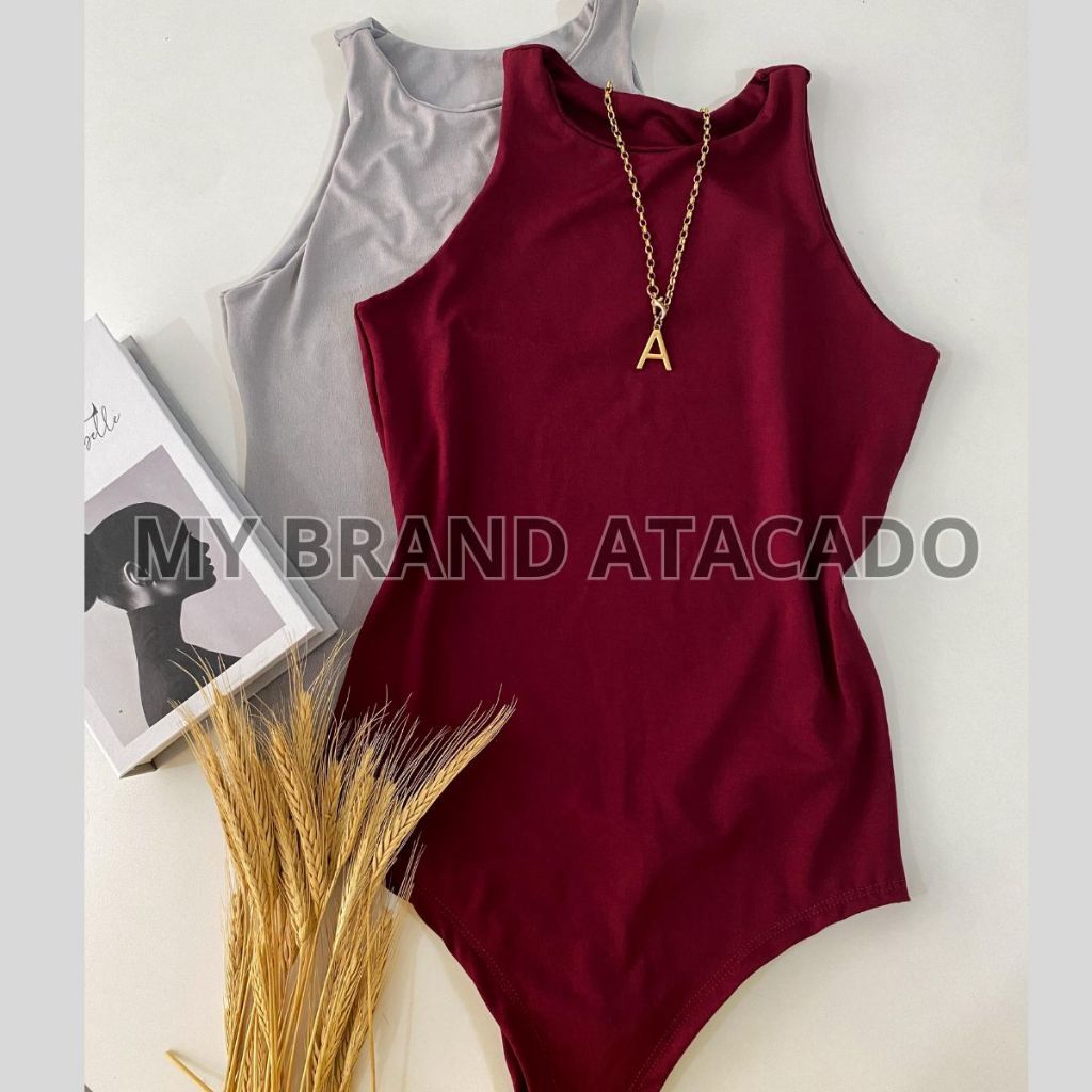 Body Feminino Regata Suplex Básico Nadador Estiloso Elegante Com Forro Liso Preto Sem bojo Dia a dia Bori boddy Premium Verão PP P M E G