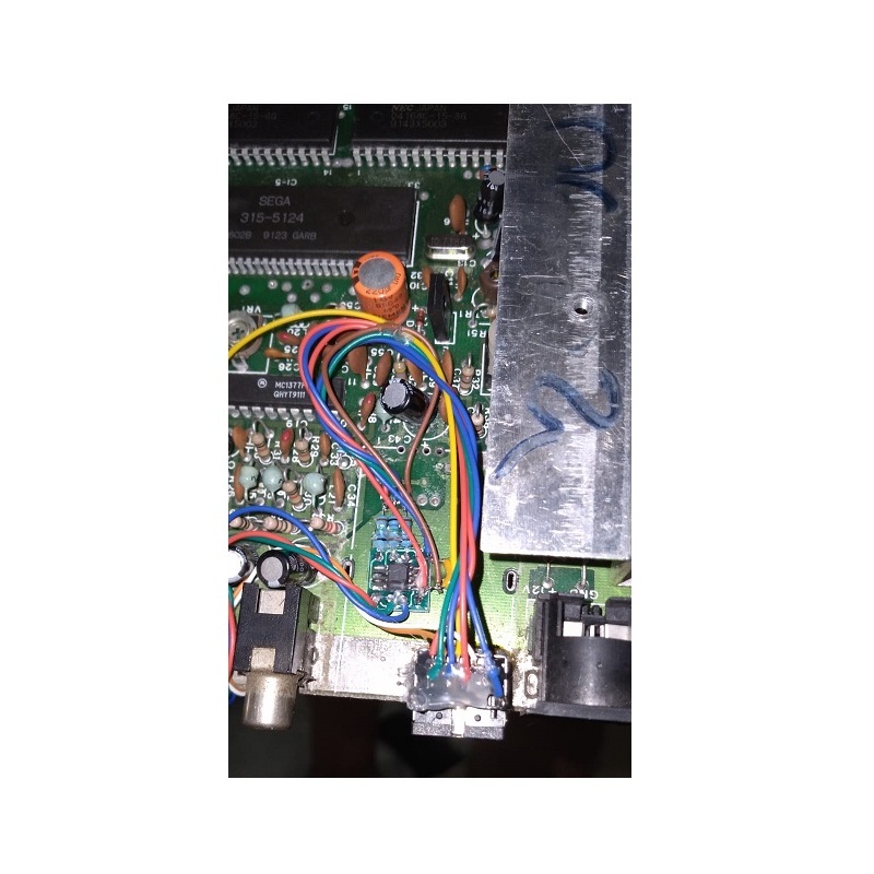 Kit Mod Rgb 2.0 C-sync Para Master System 1 E 2 facil instalação ...