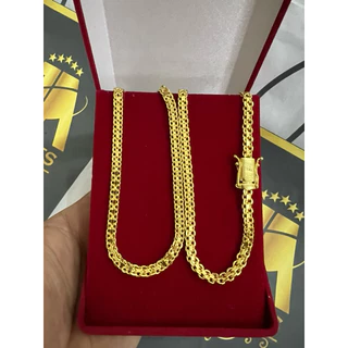 Cordão cadeado duplo 6mm mc poze banhado a ouro 18k luxo 10 milésimos em ouro