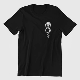Camiseta Comensais da Morte Marca Negra Sonserina Harry Potter 100% Algodão Varias Cores Alta Qualidade Plus Size