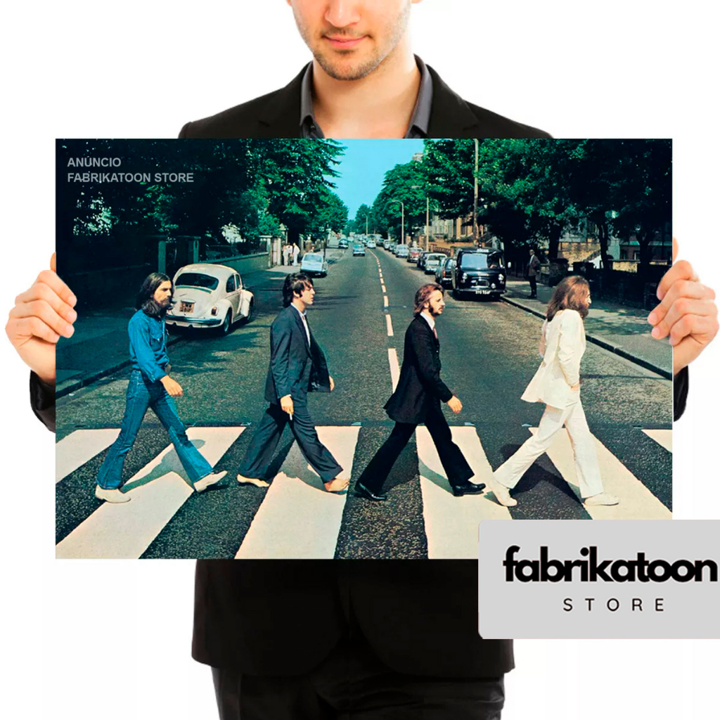 Quadro The Beatles Grande Abbey Road Banda Rock Música | Shopee Brasil