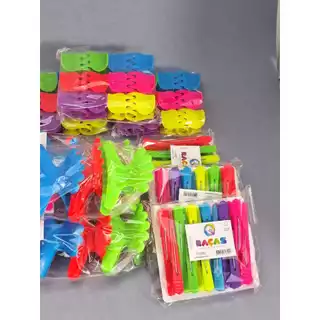 Kit 150 Acessórios Piranha Bico de Pato Presilha Salão Tridente Prendedor de Cabelo