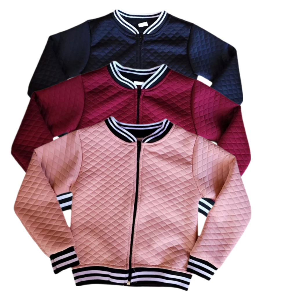 Imagem do produto Casaco jaqueta infantil meninas bomber metalasse 02 ao 16 premium blusa de frio quentinha blogueira 1