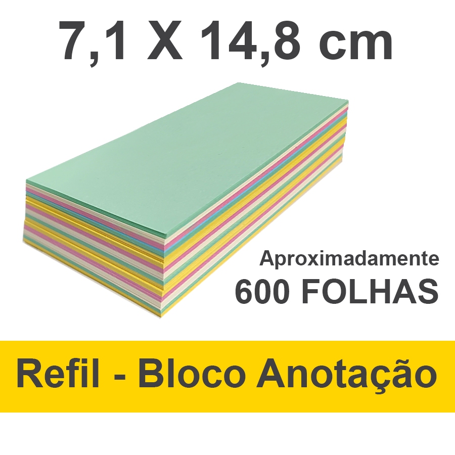 Folhas Bloco Rascunho Colorido Refil Solto Sem Cola Para Rascunho E Anota Es Shopee