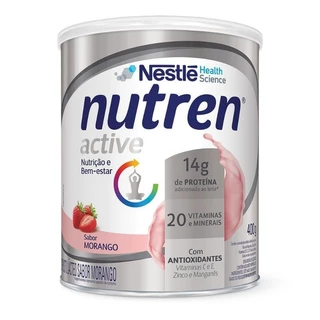 Nutren Active Sabor Morango 400g Suplemento Nestlé
