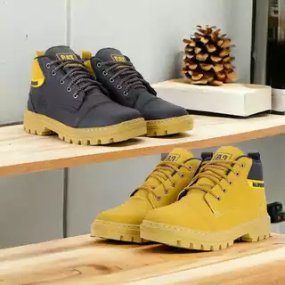 Bota Masculina Caterpillar Solado Emborrachado Antiderrapante Coturno Casual Solado Tratorado Disp. 3 Cores 38 ao 43