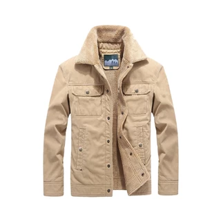 Jaqueta Bomber De Sarja Forrada Slim Fit Importada Frio
