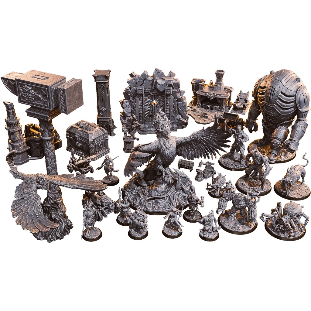 MINIATURAS RPG Dungeons and Dragons coleção - Phoenix Forge - Loot Studios