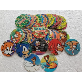 Coleção Completa Tazos Sonic The Hedgehog Frog Mania - Não é Elma chips